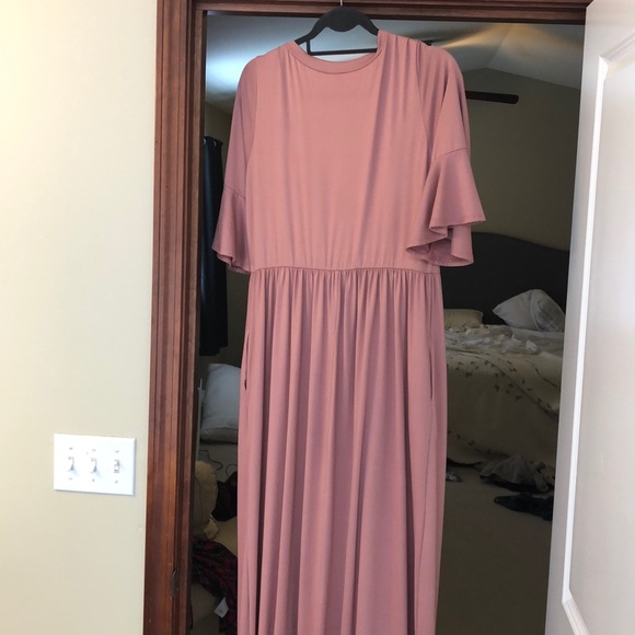 When and Ivory mauve maxi dress - Picture 3 of 3